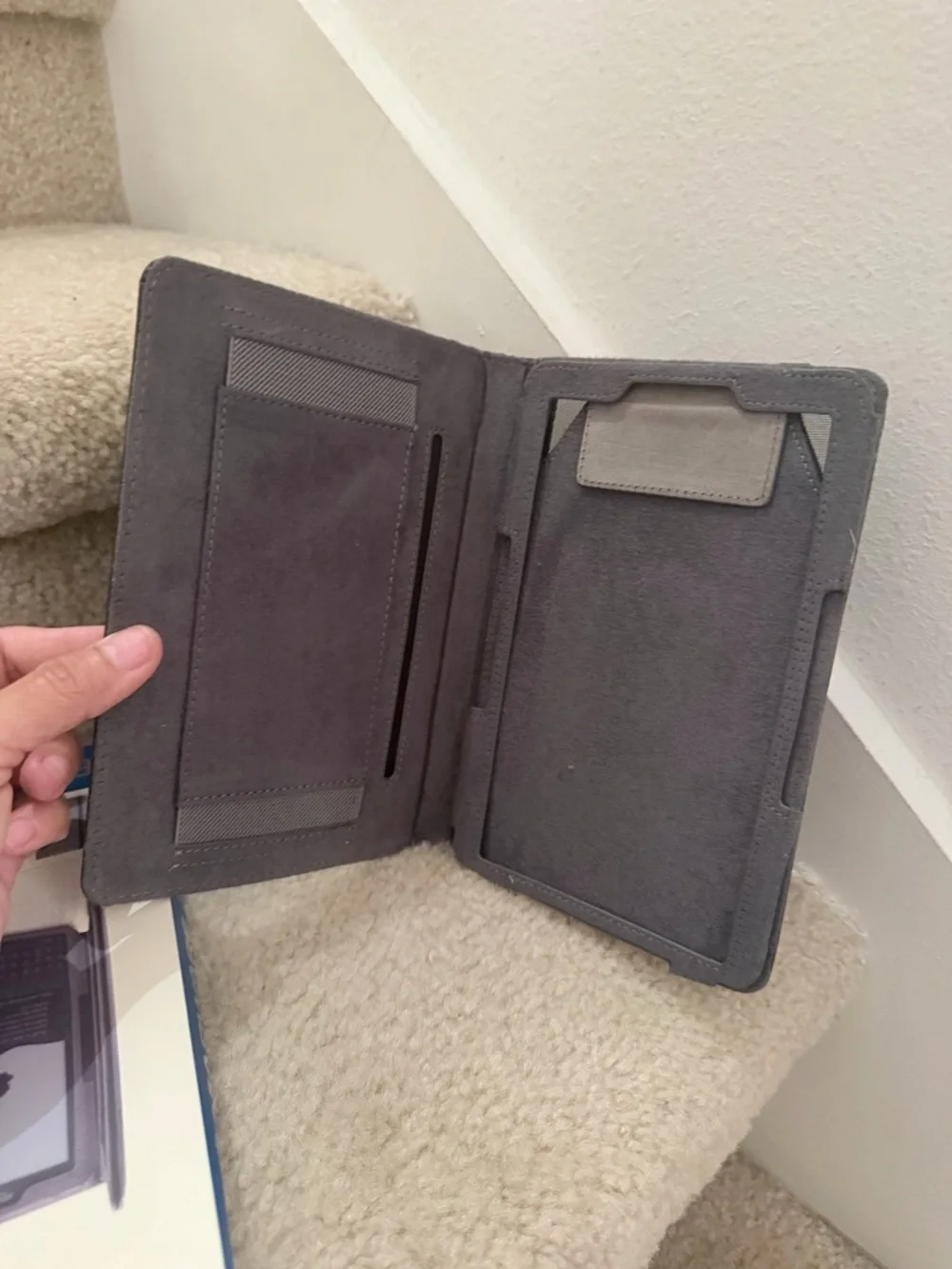 Marware EcoVue Leather Case Cover for Kindle 6” eReader Brown w/ Strap Pocket